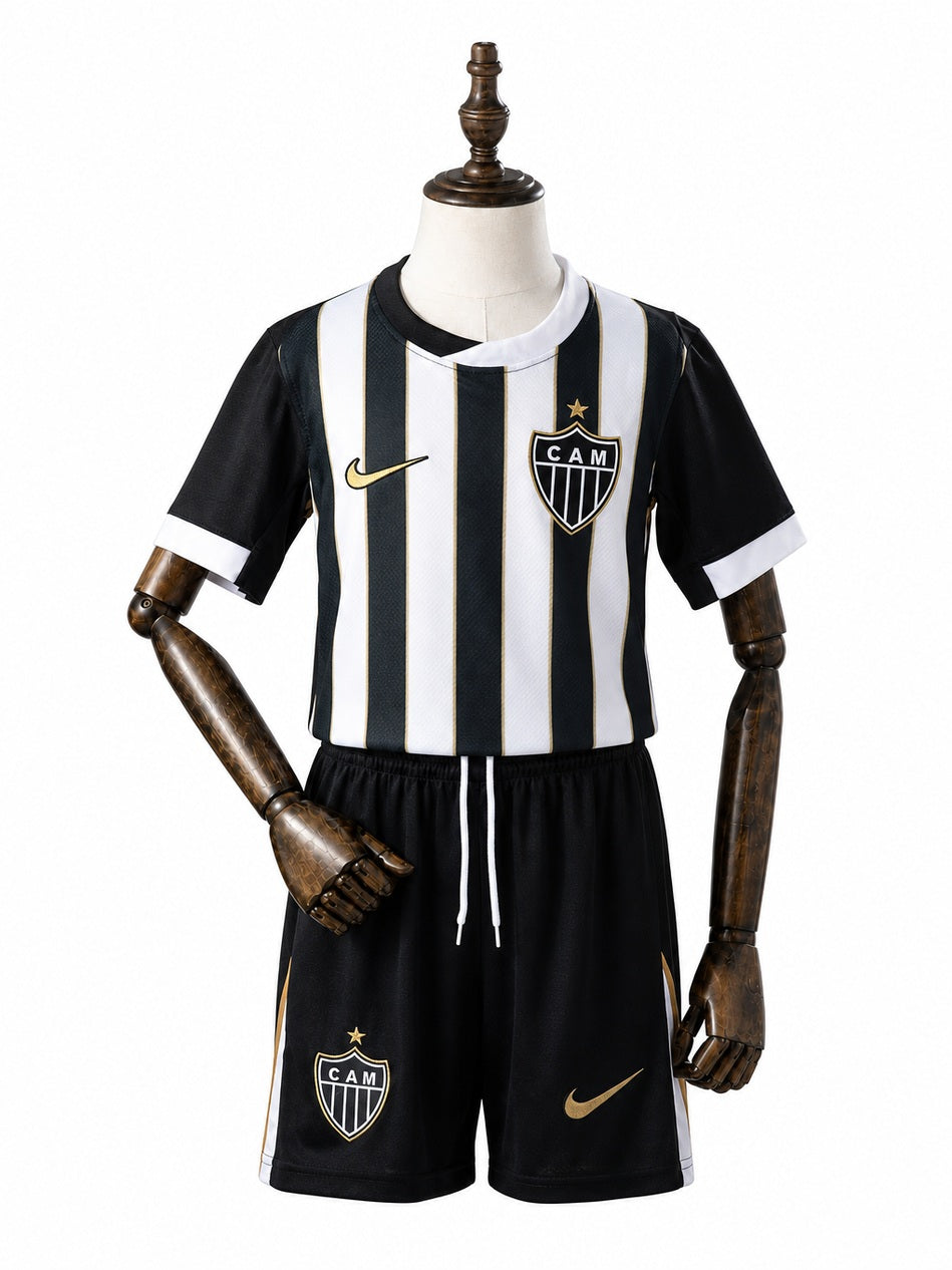 Atlético-MG 2026/27 Home Kids Kit front wood mannequin white background