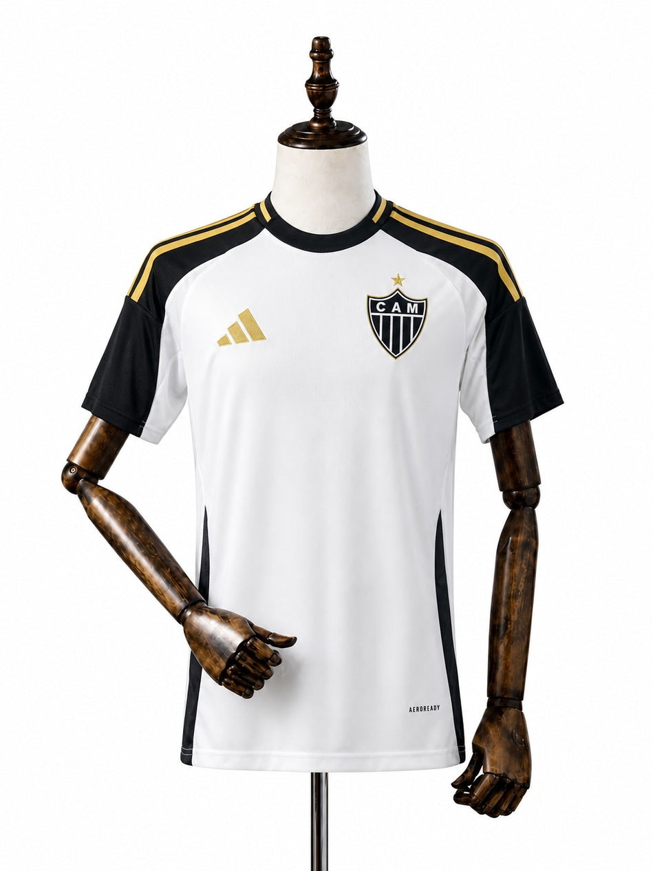 Atlético-MG Away Jersey front wood mannequin white background