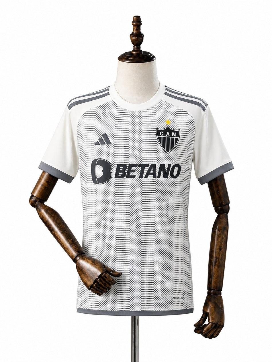 Atlético-MG away Jersey front wood mannequin white background