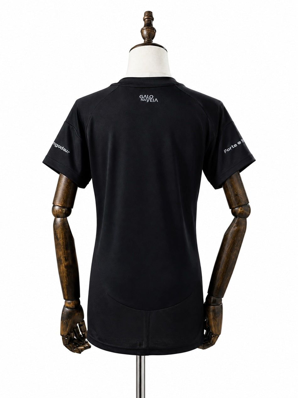 Atlético-MG Limited Edition Black Women Jersey back wood mannequin white background