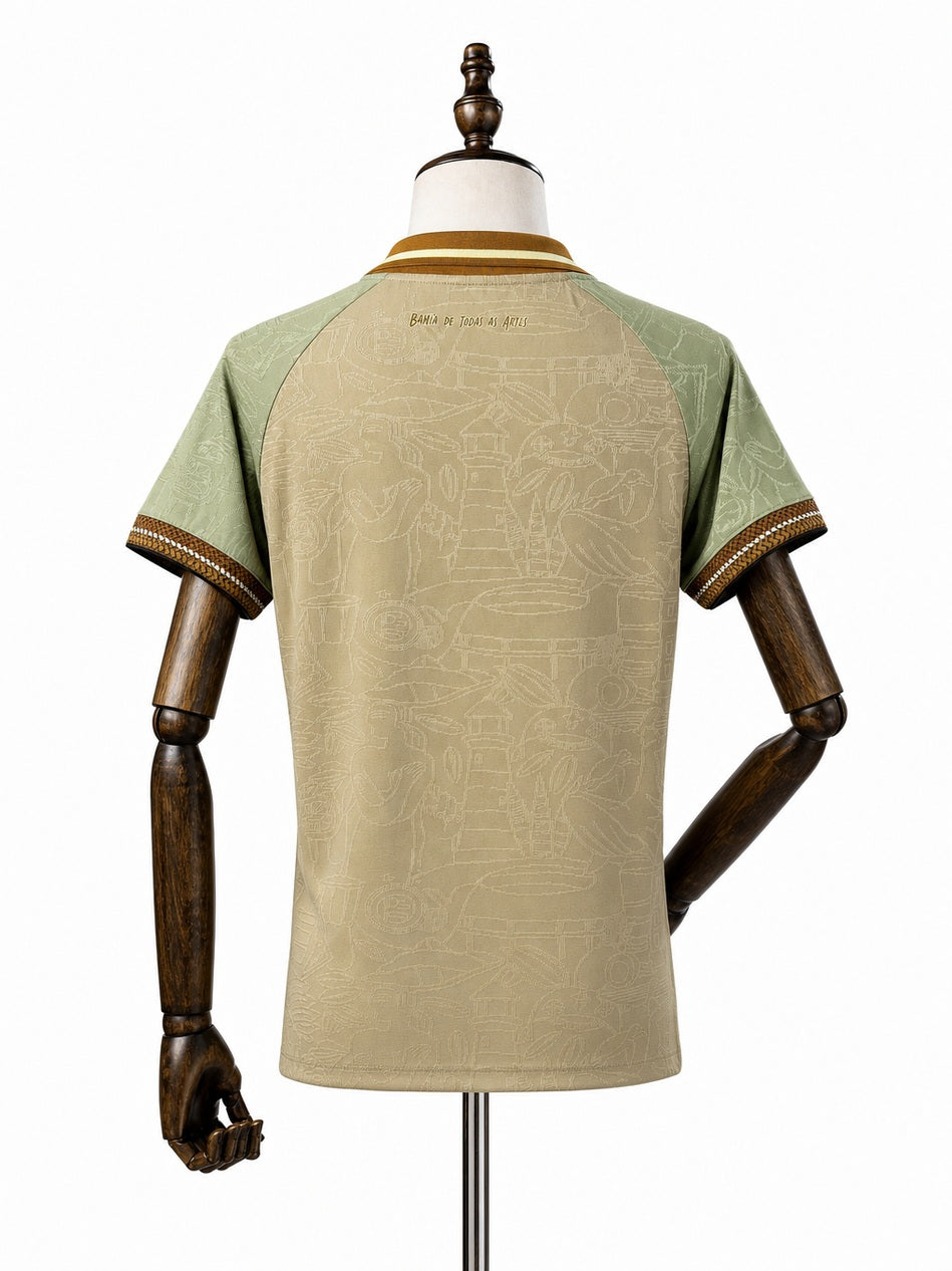 Bahia 25/26 Womens Bahia Beige Jersey back wood mannequin white background