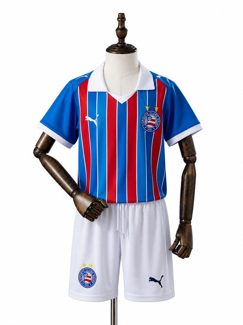 Bahia 26/27 Away Kids Kit Jersey front wood mannequin white background