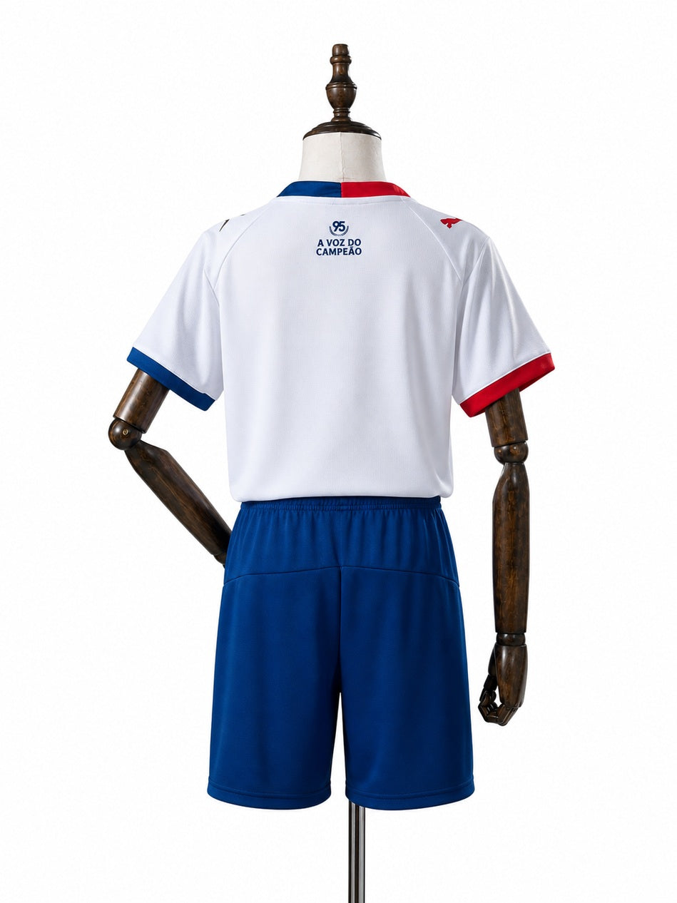 Bahia 26/27 Home Kids Kit Jersey back wood mannequin white background