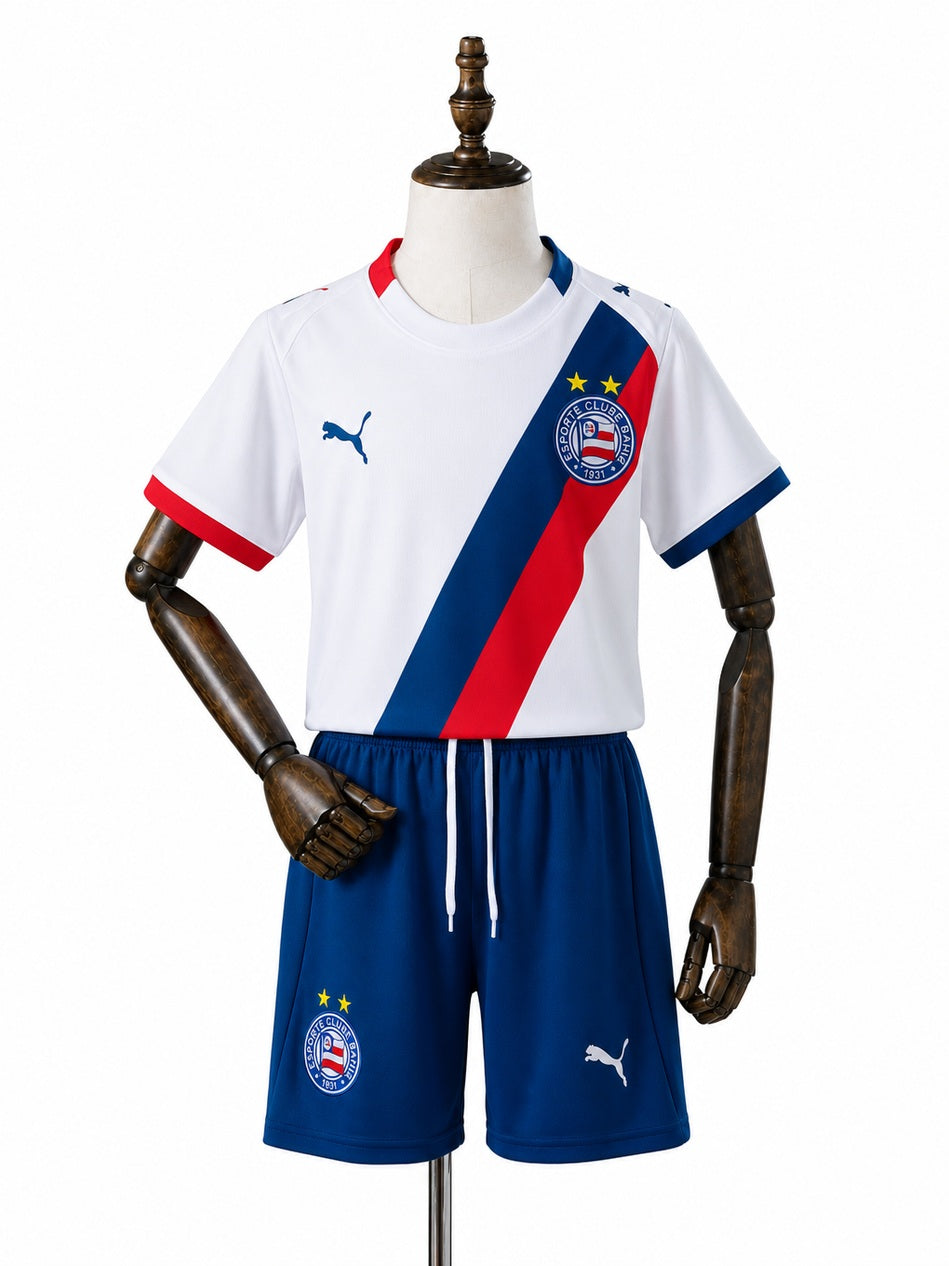Bahia 26/27 Home Kids Kit Jersey front wood mannequin white background
