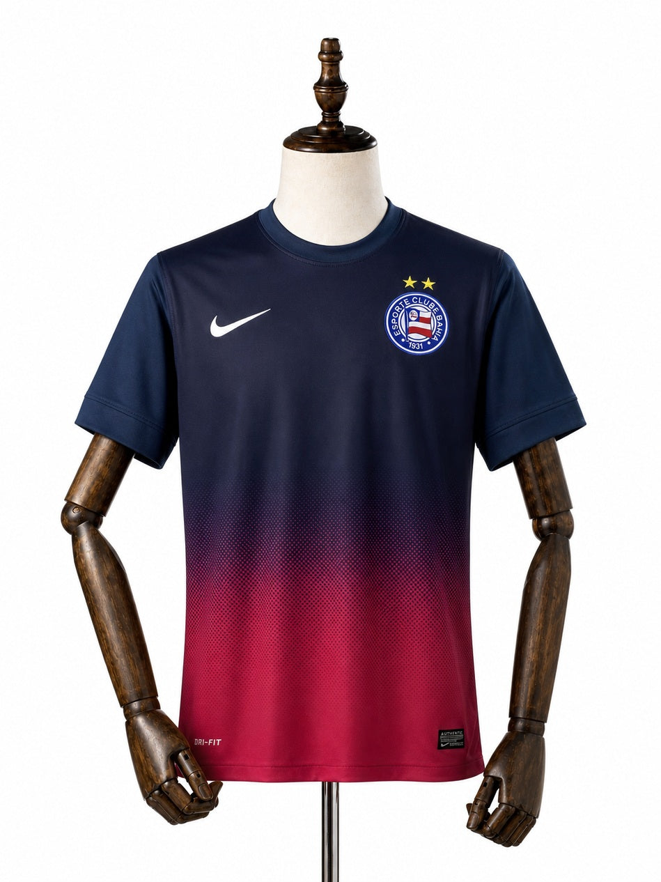 Bahia Away Retro Jersey front wood mannequin white background