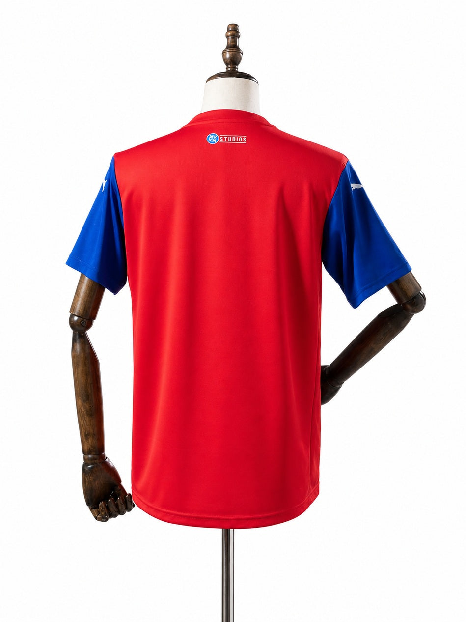 Bahia Superman Edition Blue and Red Jersey back wood mannequin white background