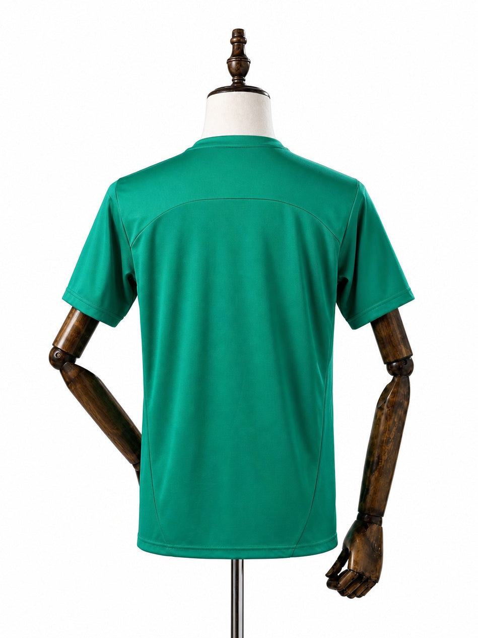 Bahia Training Green Jersey back wood mannequin white background