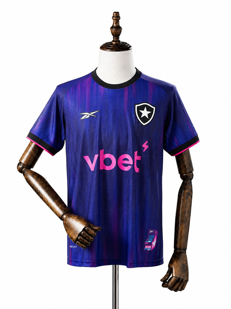 Botafogo 2025/26 Fourth Away Jersey front wood mannequin white background