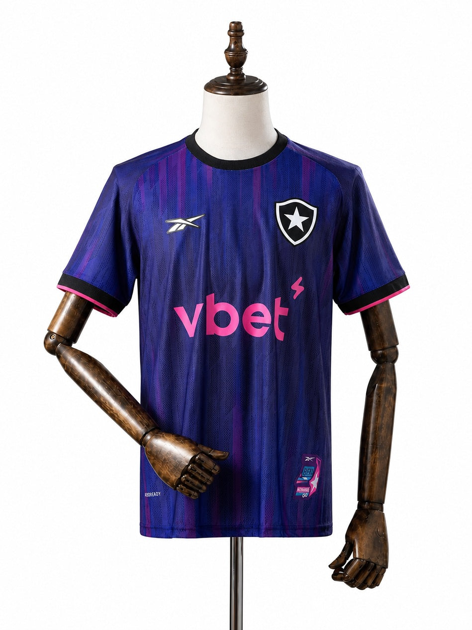 Botafogo 25/26 Fourth Away Jersey front wood mannequin white background