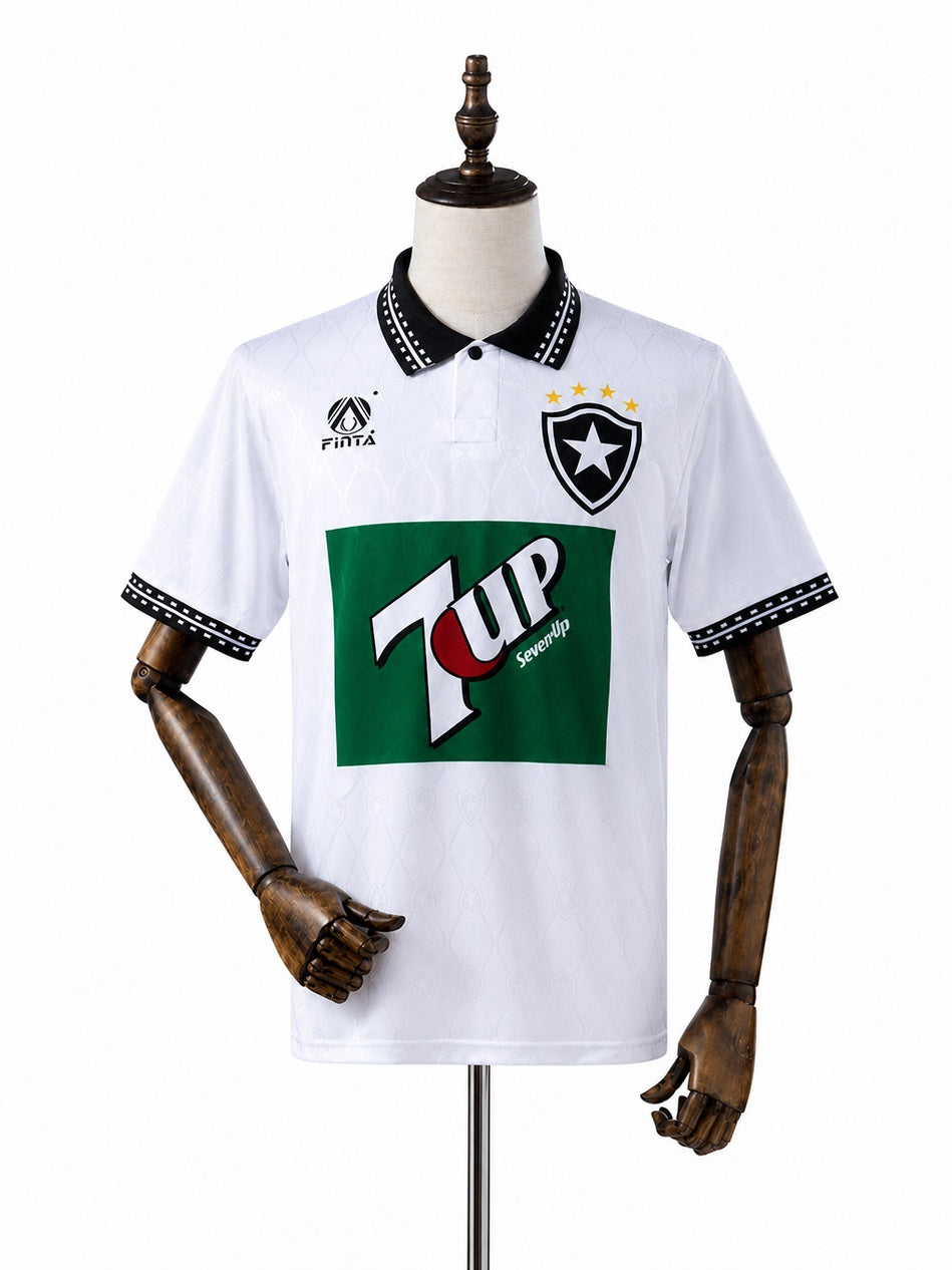 Botafogo Away Retro Jersey front wood mannequin white background