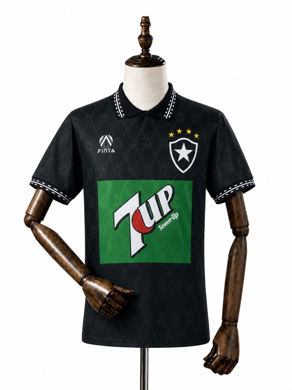 Botafogo Away Retro Jersey front wood mannequin white background