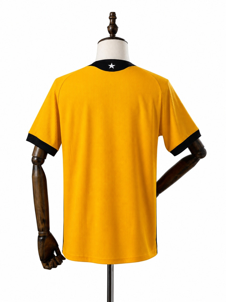 Botafogo Home GK Jersey back wood mannequin white background