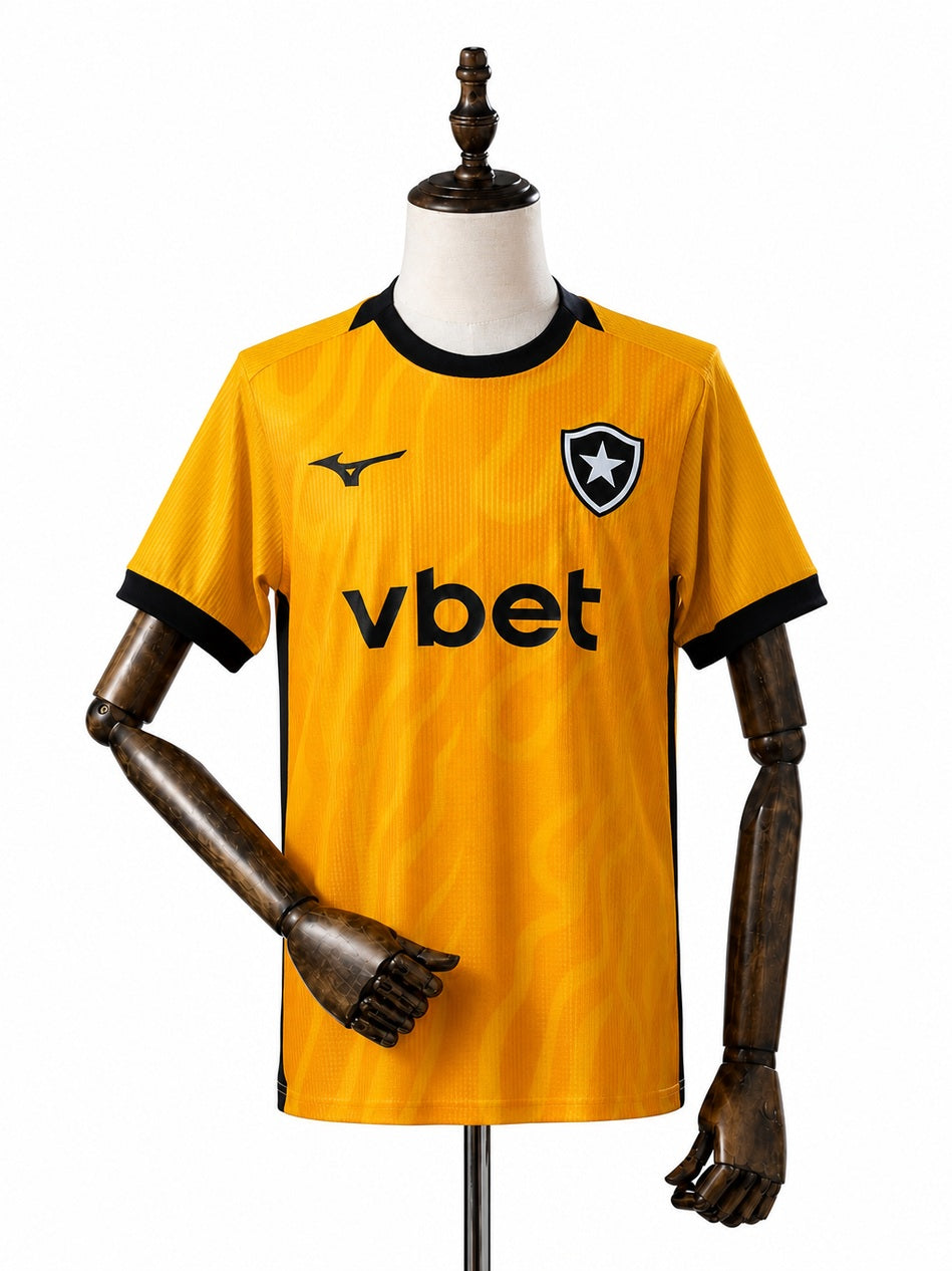 Botafogo Home GK Jersey front wood mannequin white background