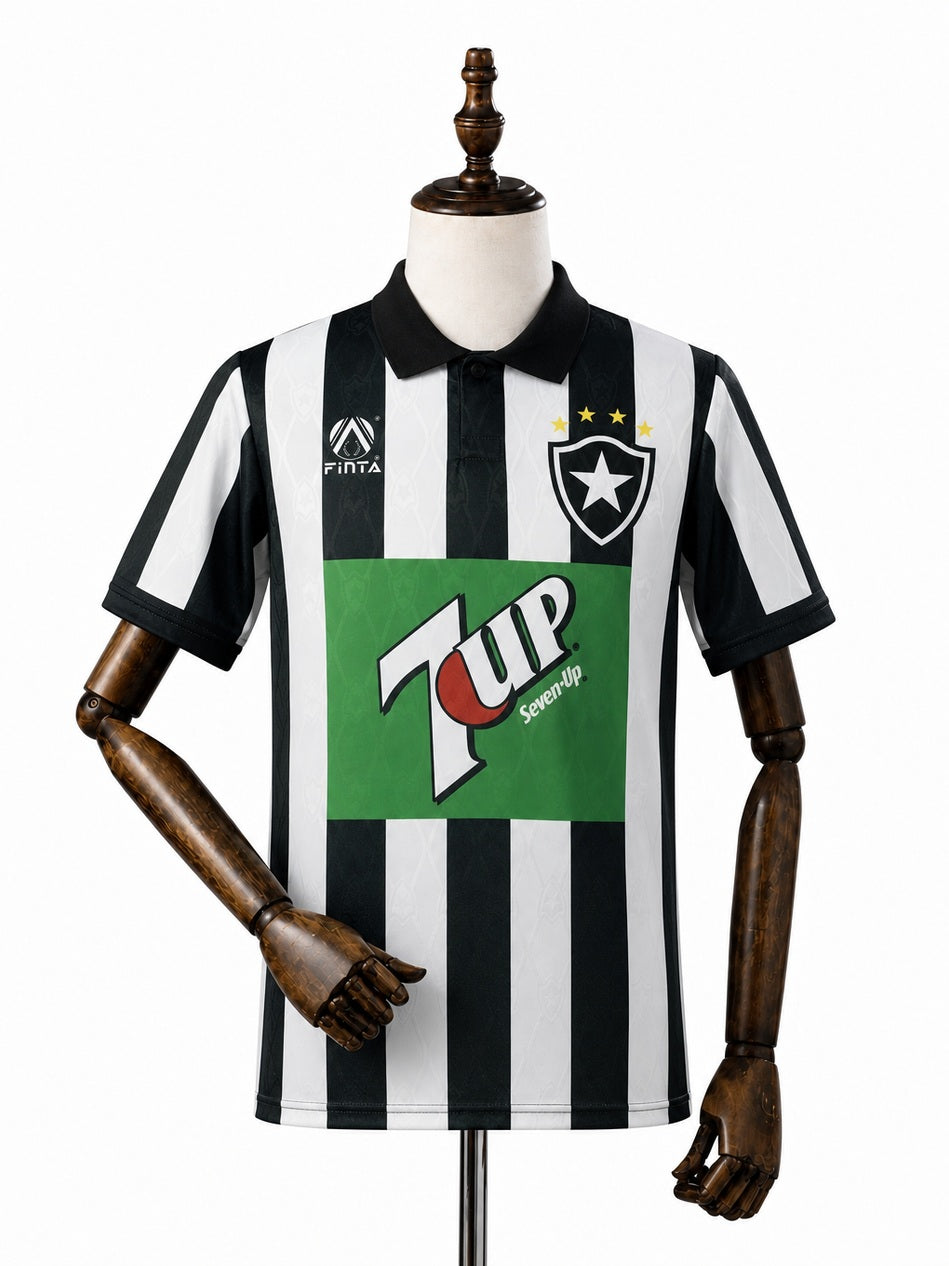 Botafogo Home Retro Jersey front wood mannequin white background