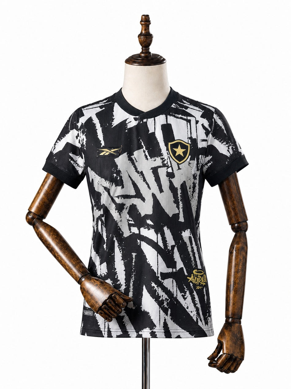 Botafogo third away woman Jersey front wood mannequin white background