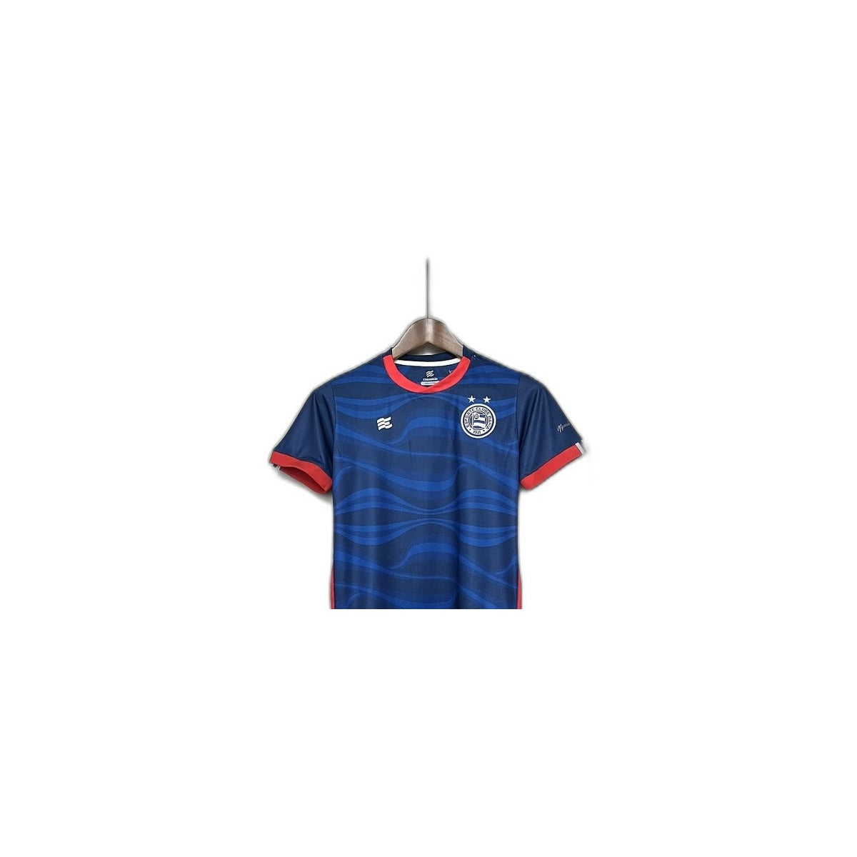 Camisa 2024-25 Bahia III Infantil detalhe escudo manequim fundo branco