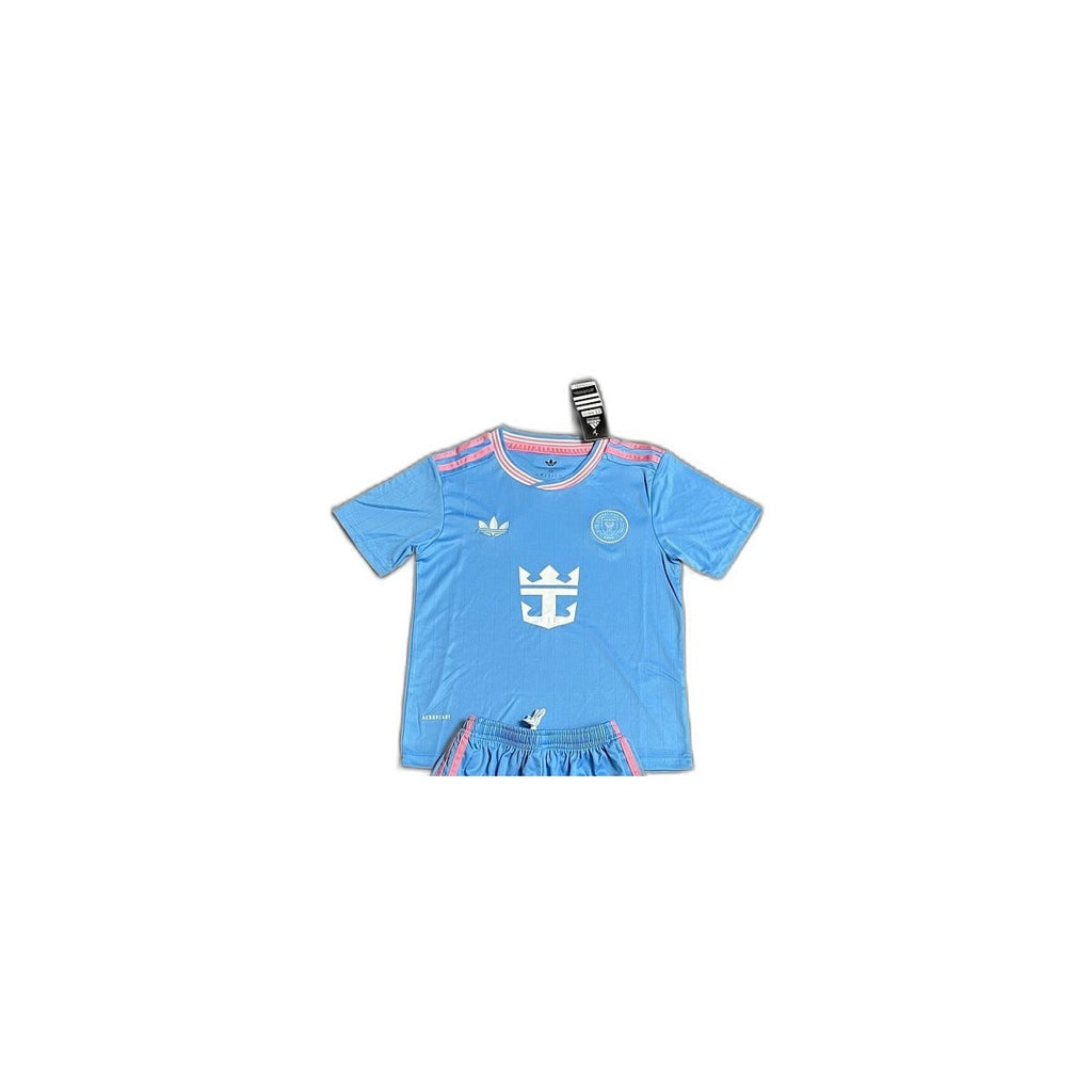 Camisa 2025-26 Miami III Infantil detalhe escudo manequim fundo branco