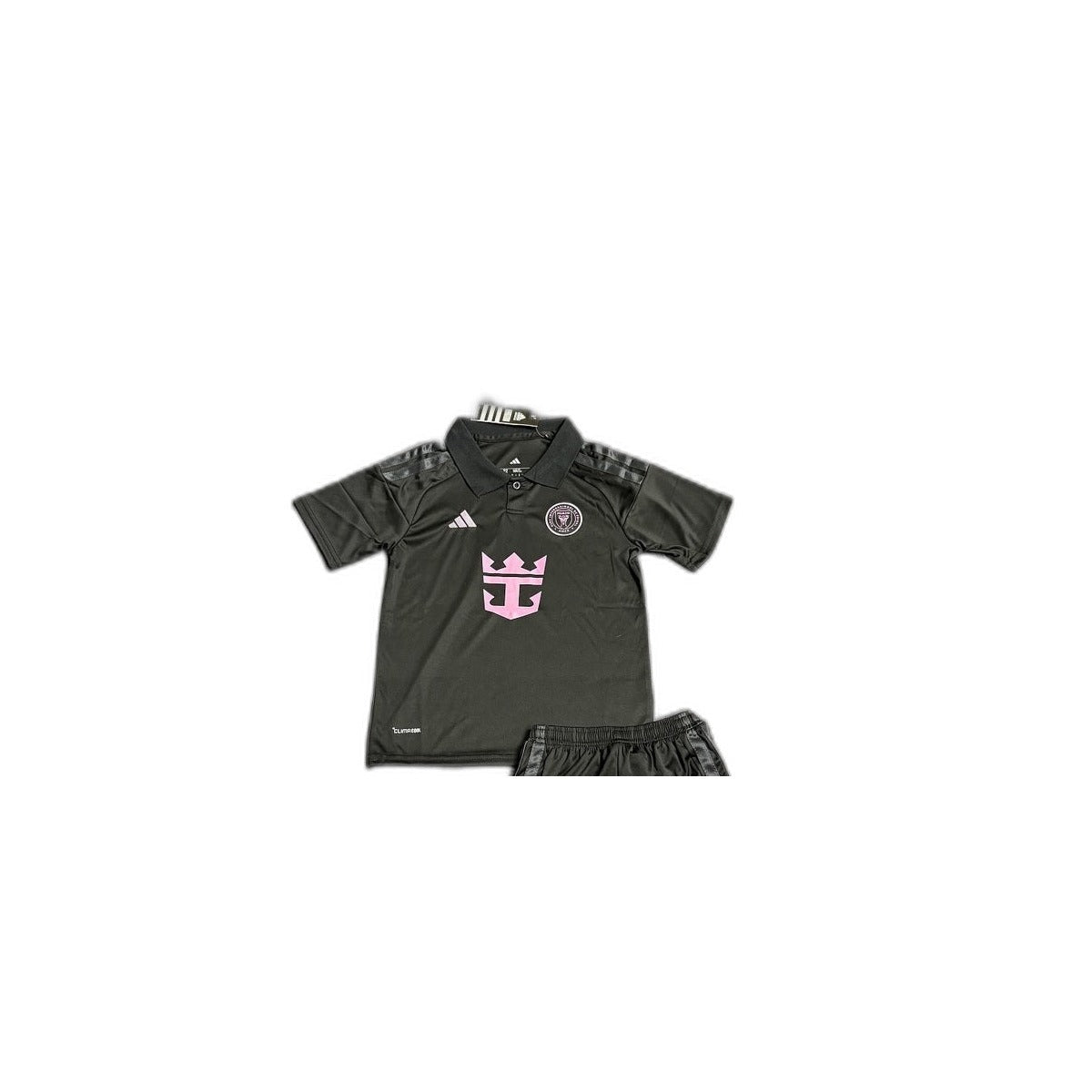 Camisa 2026-27 Miami Away Infantil detalhe escudo manequim fundo branco