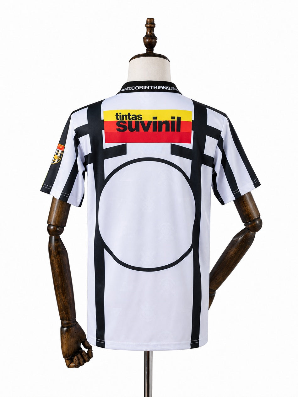 Corinthians 1996 Third Away Retro Jersey back wood mannequin white background