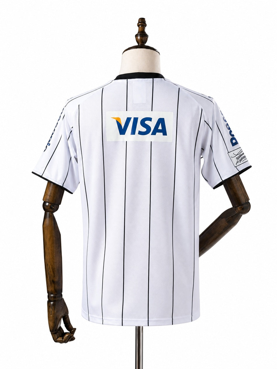 Corinthians 2009 Pre/Season Home Retro Jersey back wood mannequin white background