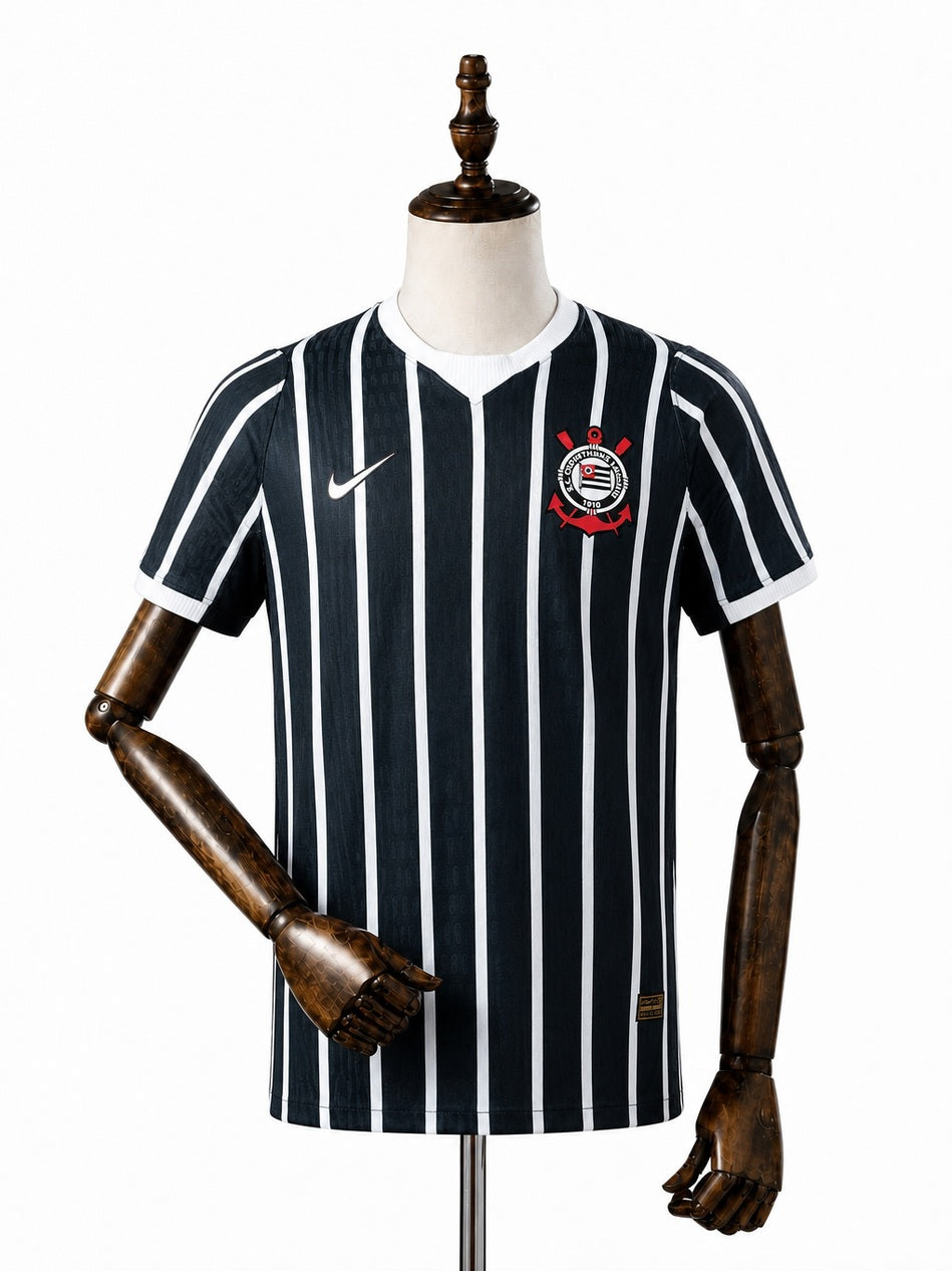 Corinthians 26/27 Away Player Version Jersey front wood mannequin white background