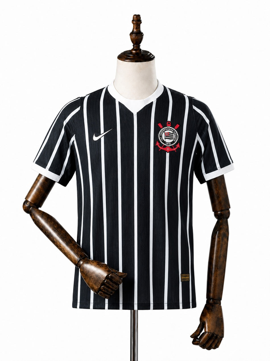 Corinthians 26/27 Away Player Version Jersey front wood mannequin white background