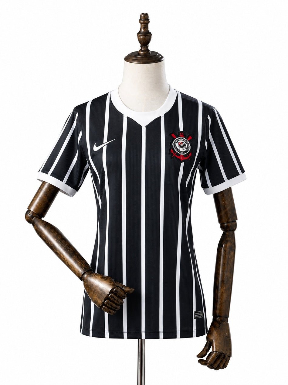 Corinthians 26/27 Away Women's Jersey front wood mannequin white background