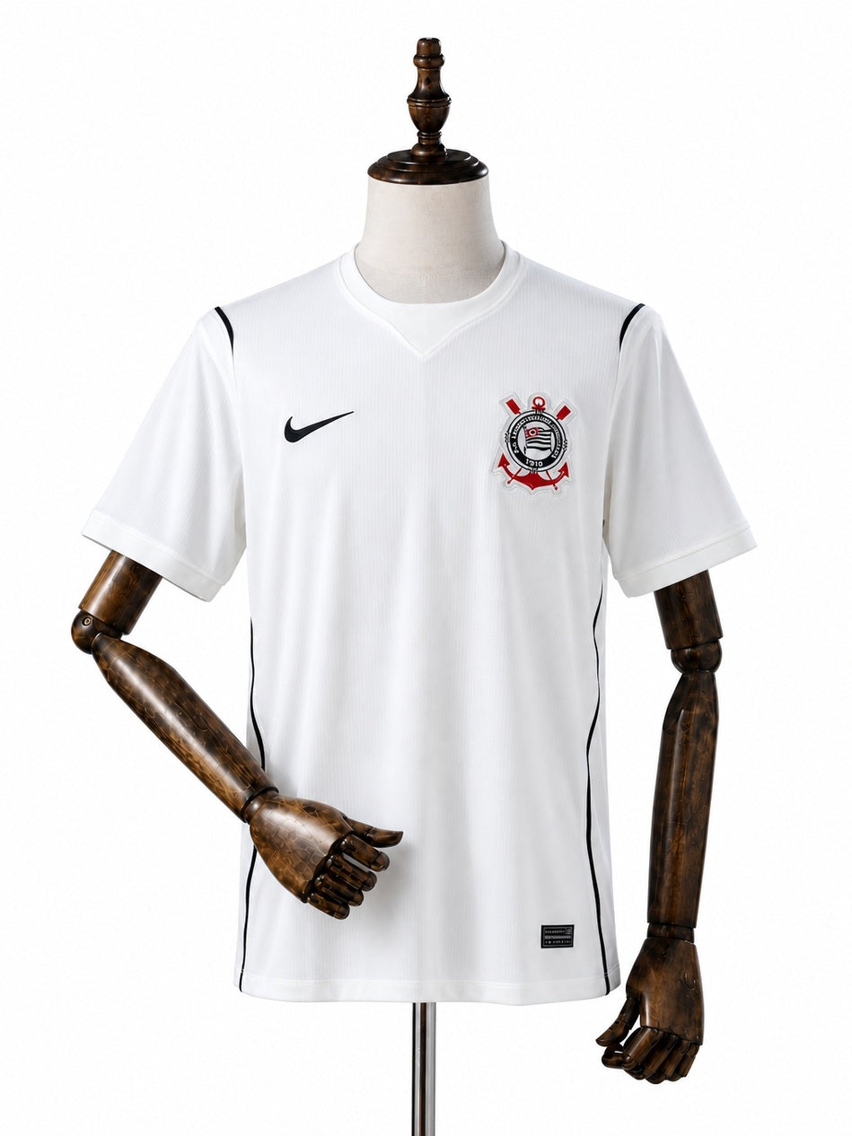 Corinthians 26/27 Home Jersey front wood mannequin white background