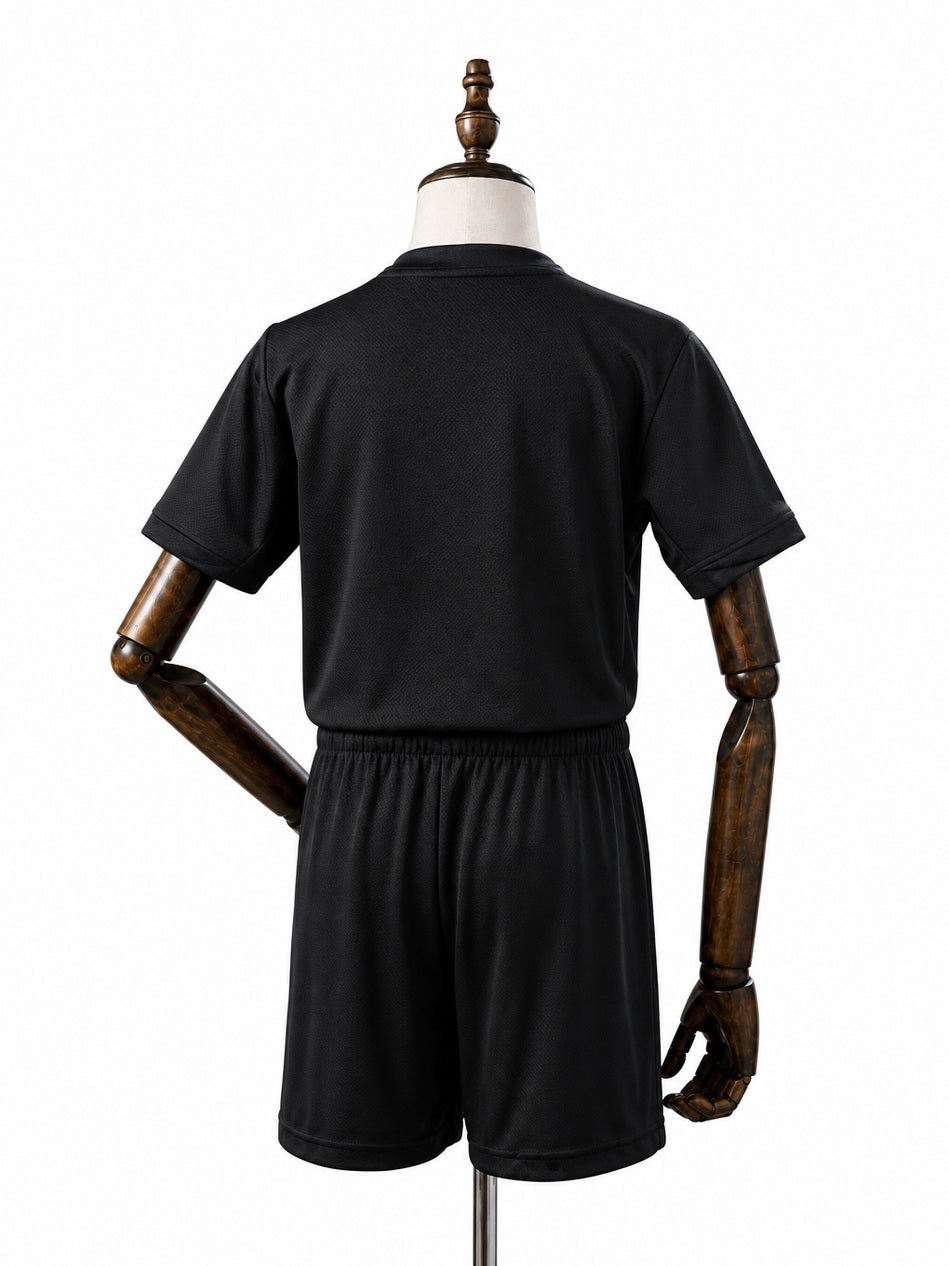 Corinthians Away kids kit back wood mannequin white background