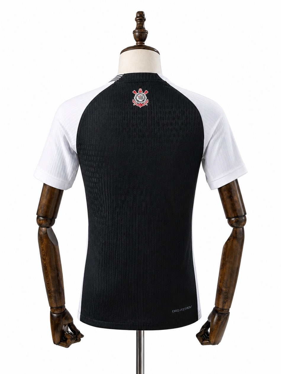 Corinthians Away Player Version Jersey back wood mannequin white background