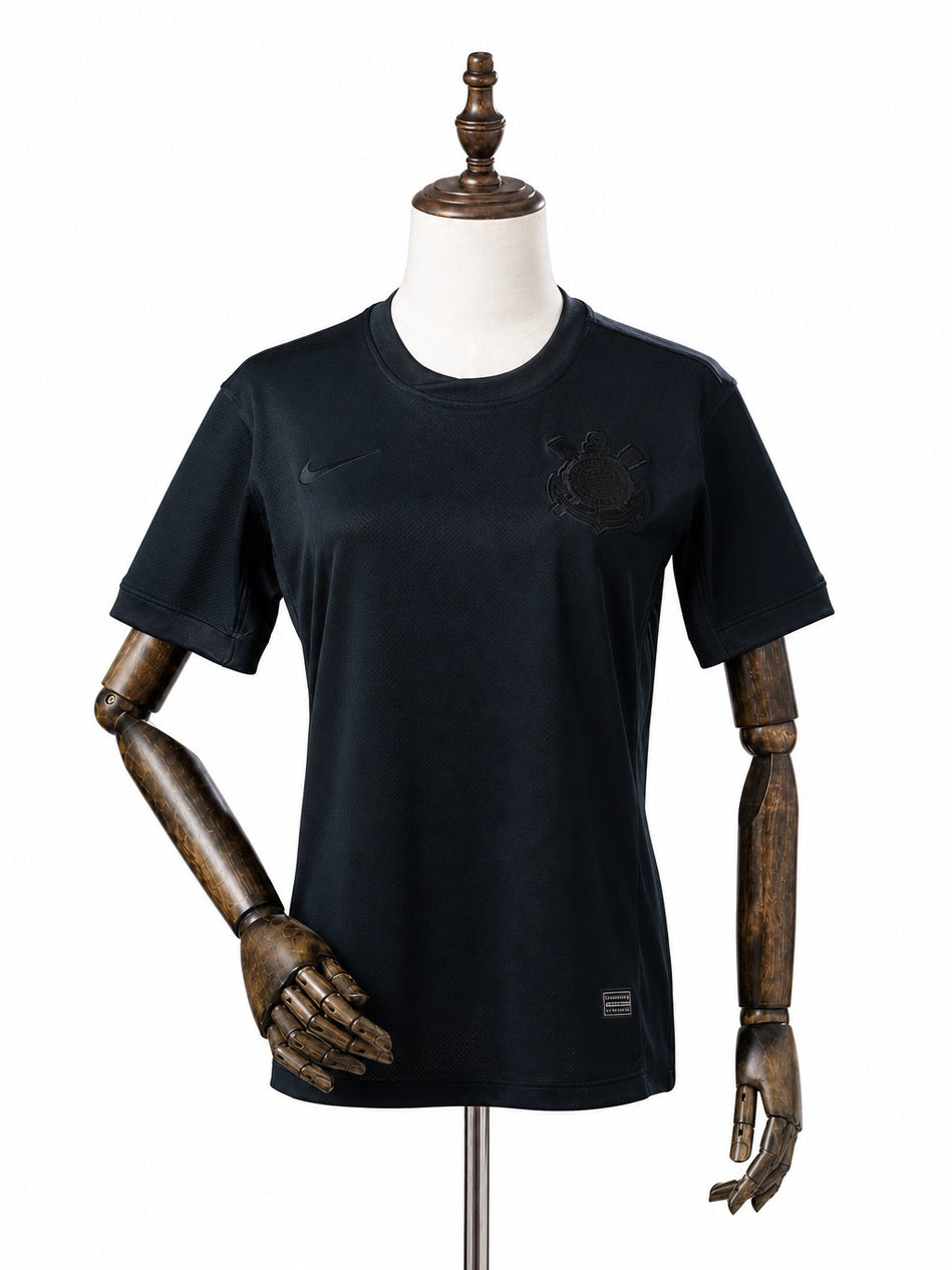 Corinthians Away Women Jersey front wood mannequin white background