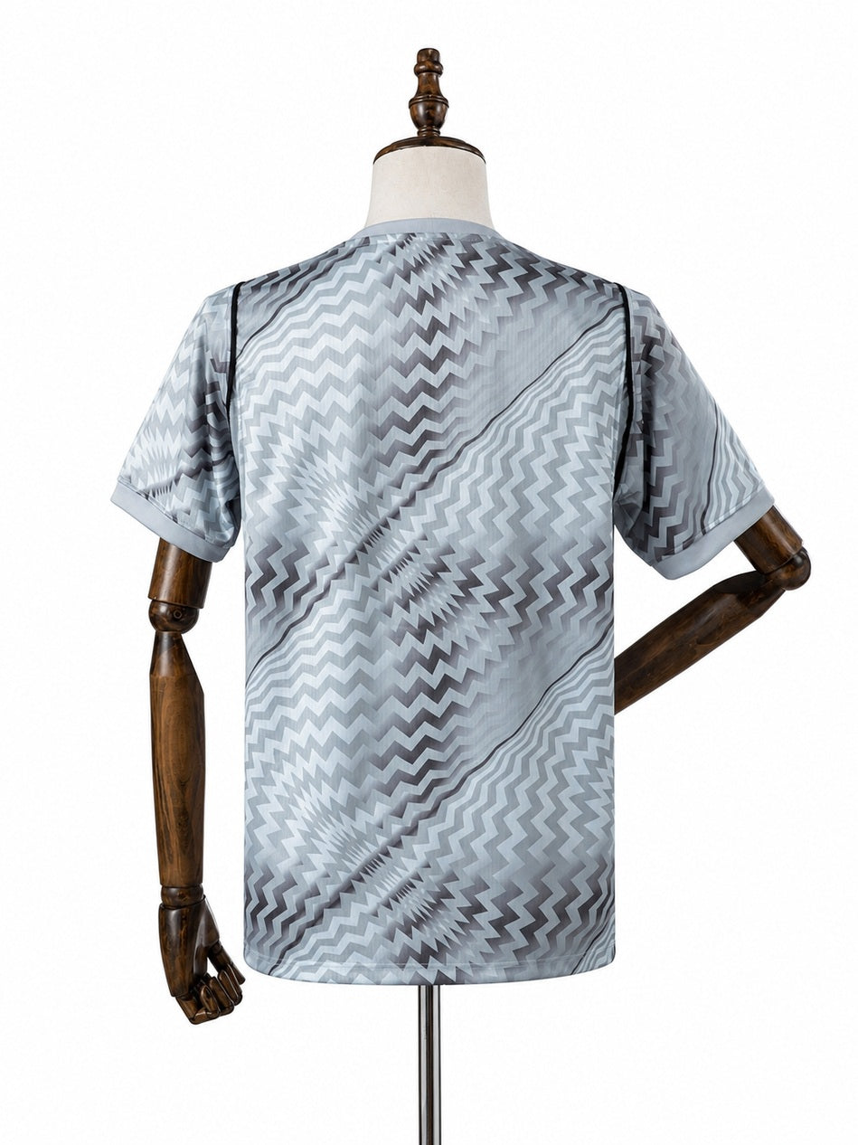 Corinthians GK Grey Jersey back wood mannequin white background