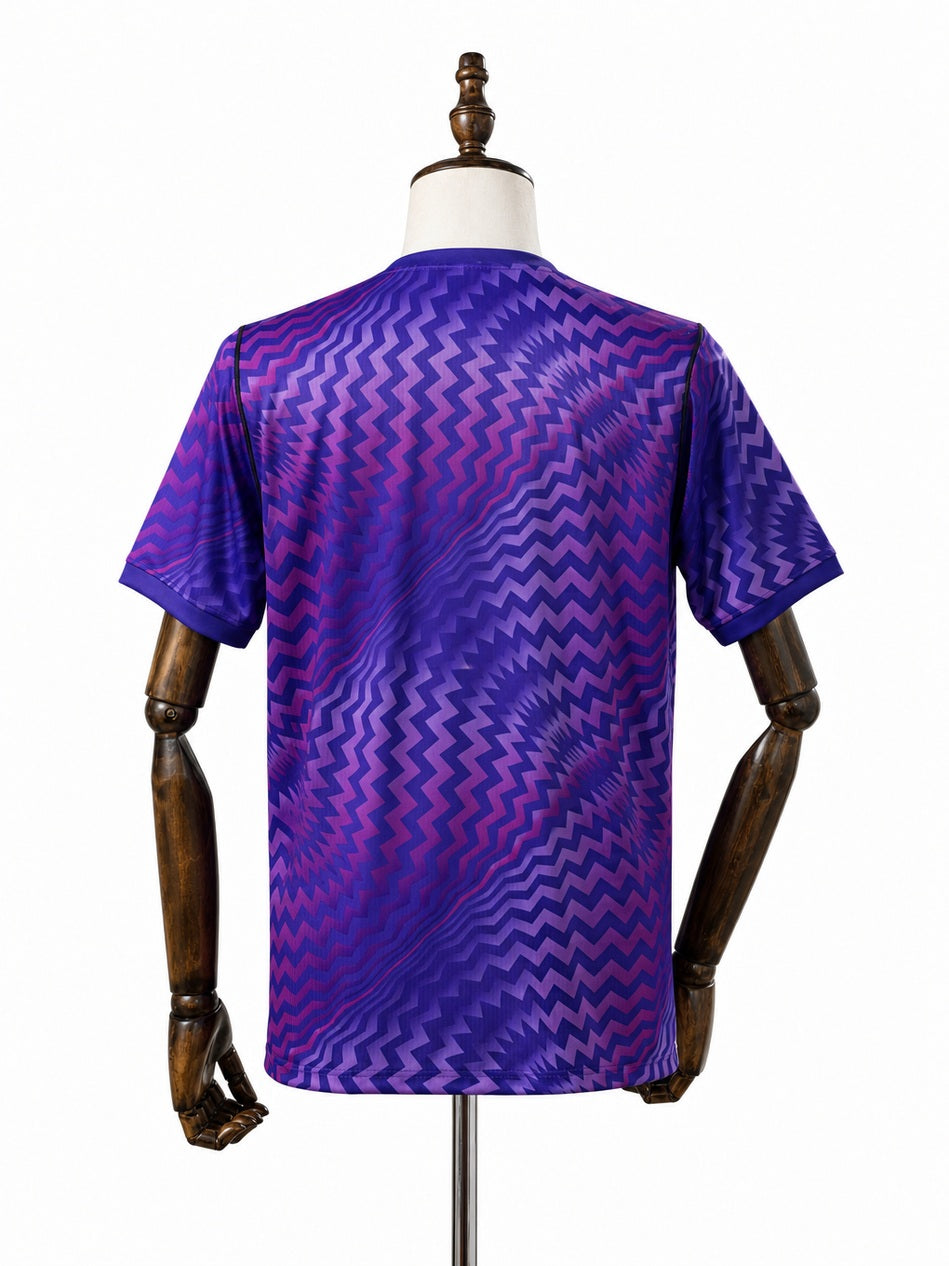 Corinthians GK Purple Jersey back wood mannequin white background