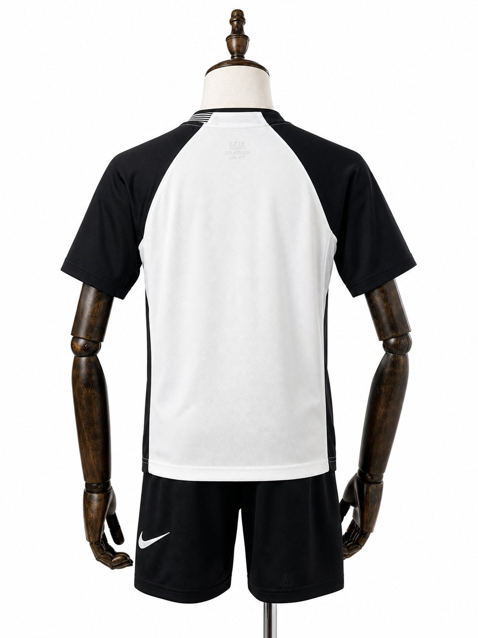 Corinthians Home Kids Kit back wood mannequin white background