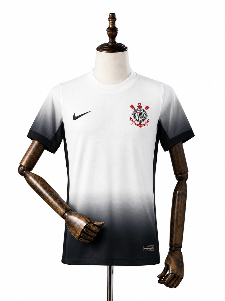 Corinthians Home Women Jersey front wood mannequin white background