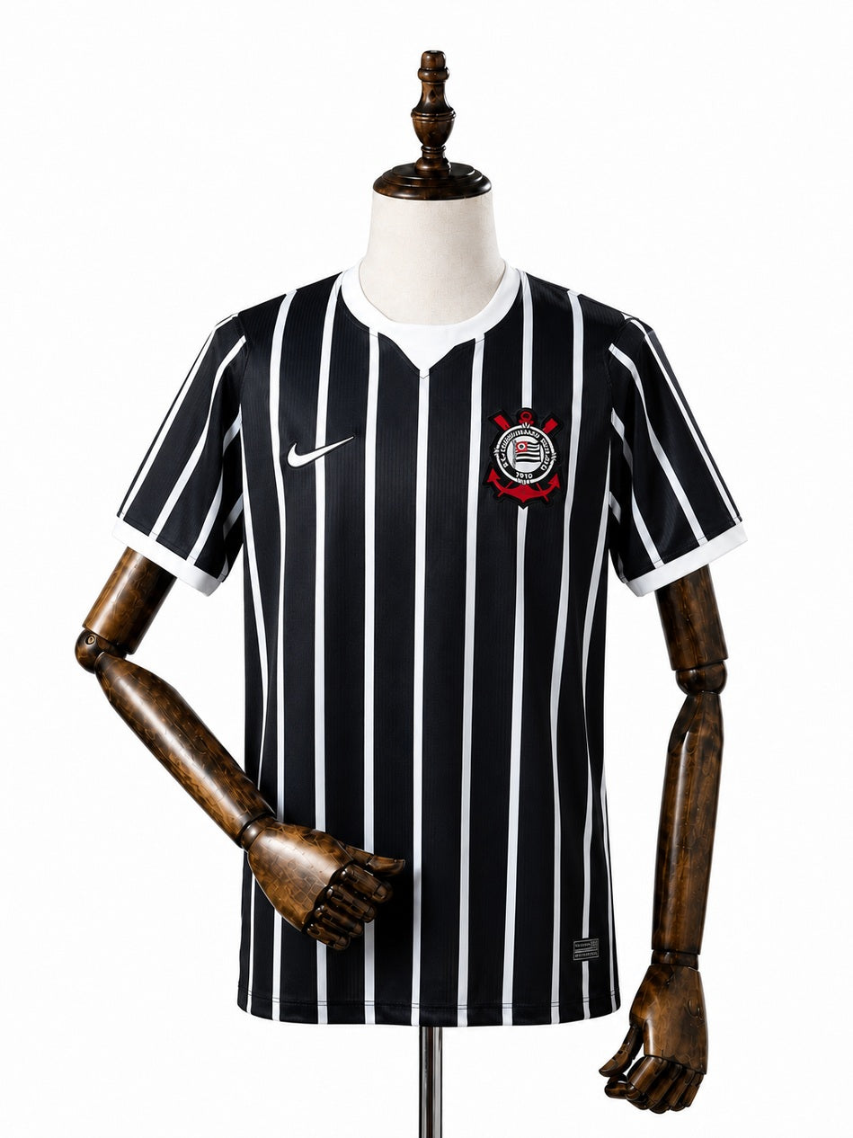 Corinthians Jersey Away front wood mannequin white background