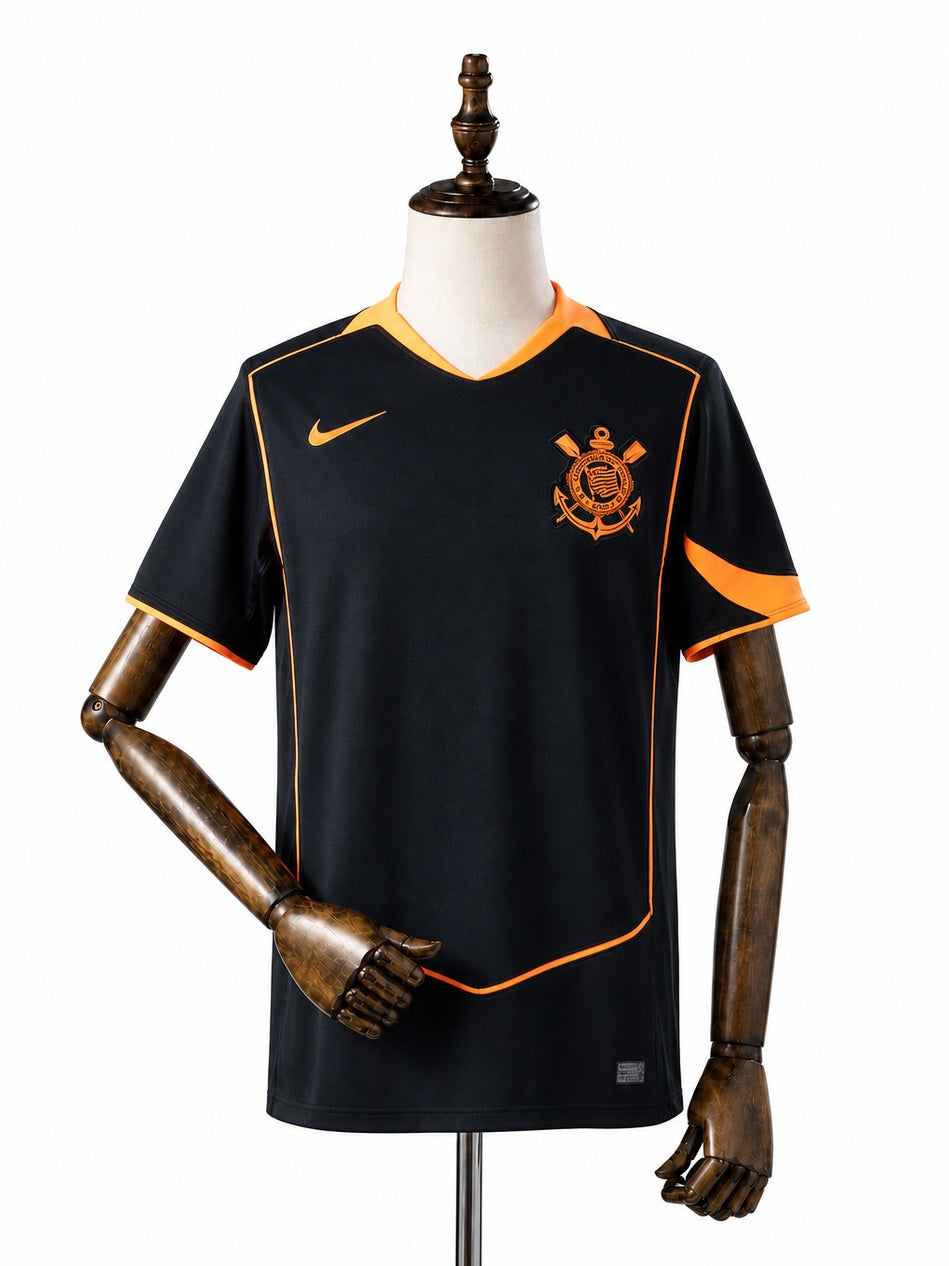 Corinthians Third away blue Jersey front wood mannequin white background