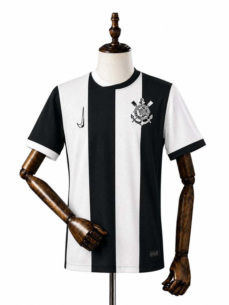 Corinthians Third Away Jersey front wood mannequin white background