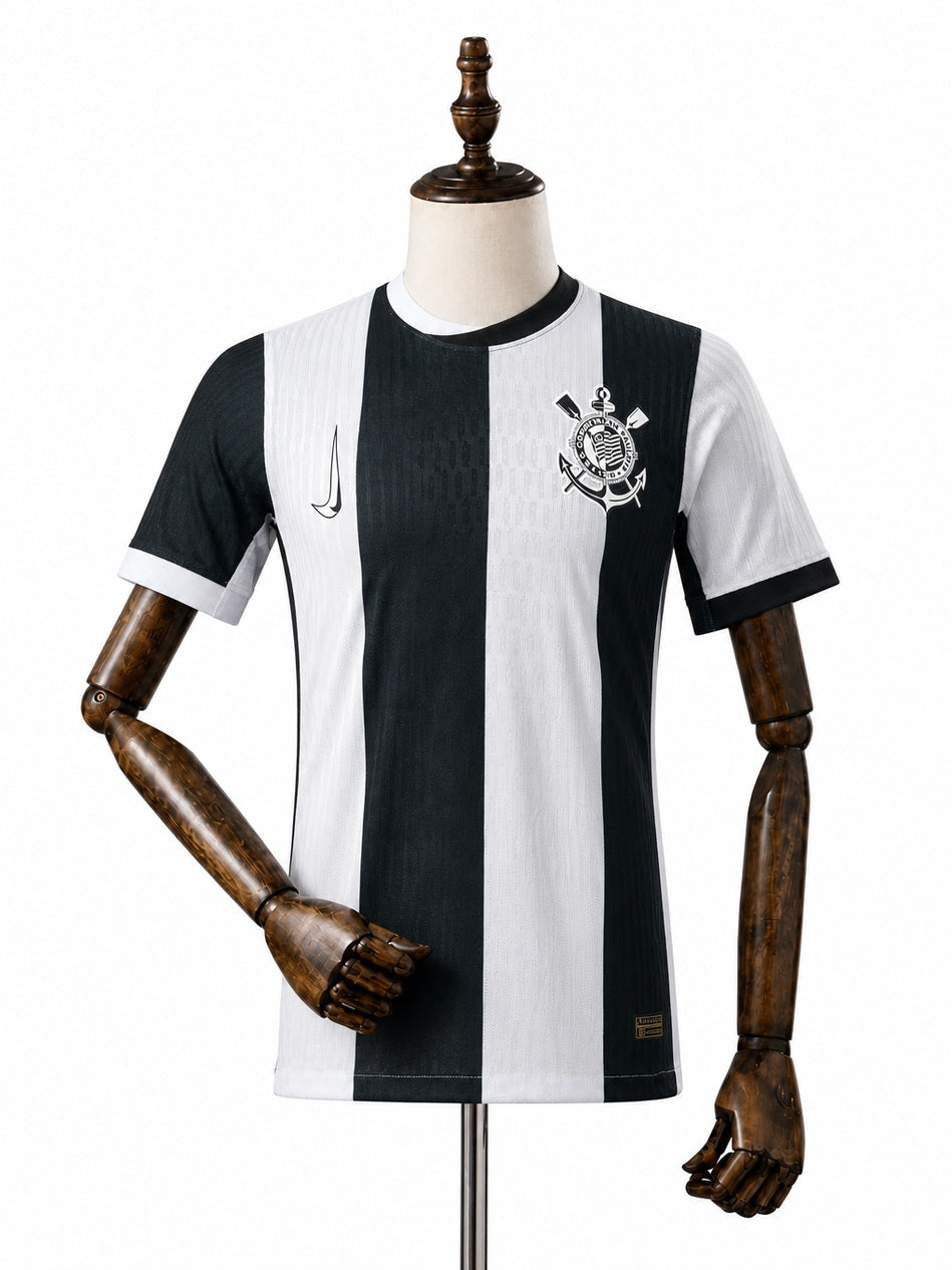 Corinthians Third away player Version jersey front wood mannequin white background
