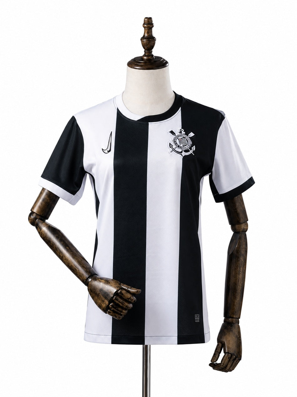 Corinthians Third Away Women Jersey front wood mannequin white background