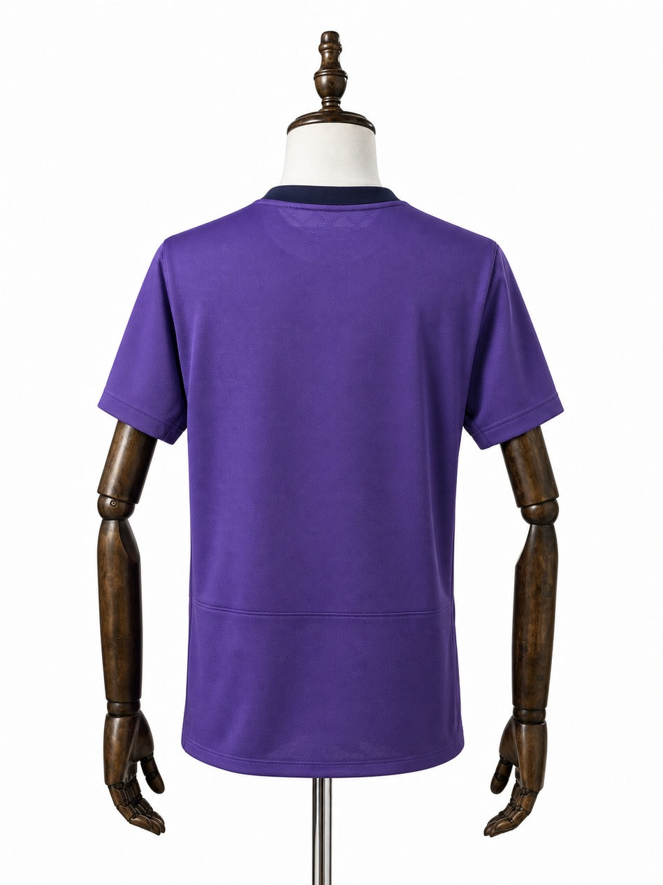 Corinthians training purple Jersey back wood mannequin white background