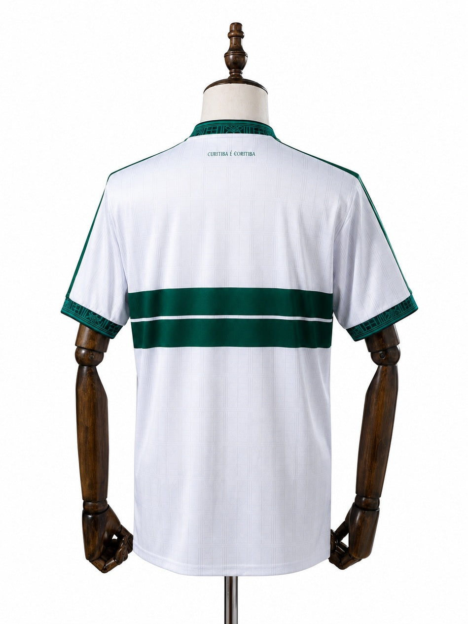 Coritiba 26/27 Home Jersey back wood mannequin white background