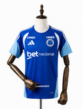 Cruzeiro 2026/27 All sponsors Training Jersey Blue front wood mannequin white background