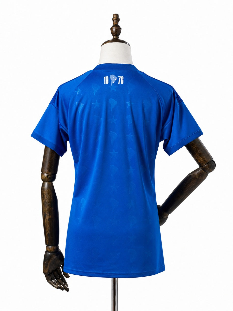 Cruzeiro 2026/27 Home Jersey Women's back wood mannequin white background
