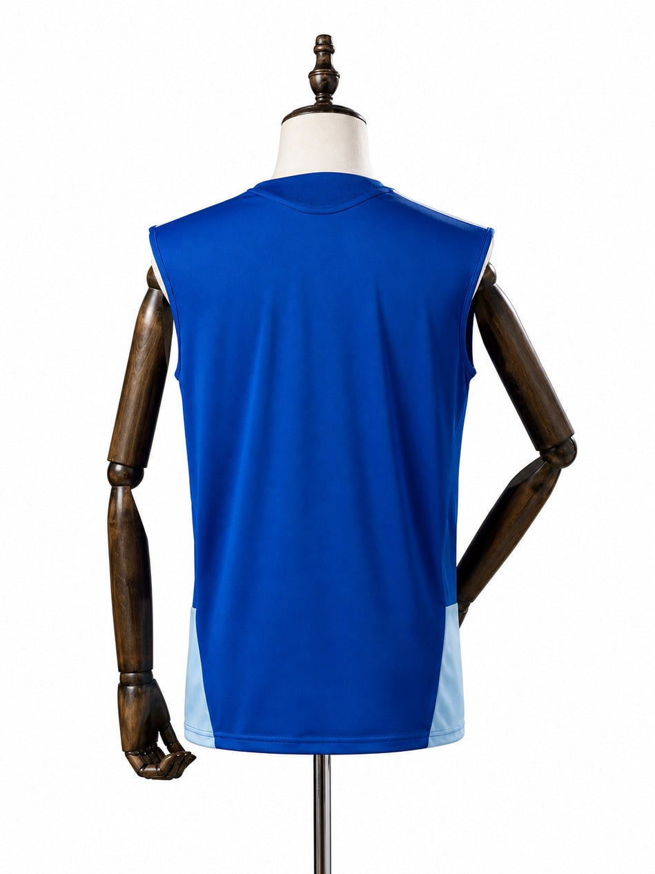 Cruzeiro 2026/27 Sleeveless Jersey Blue back wood mannequin white background