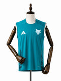 Cruzeiro Dark Green Training Vest Sleeveless football Jersey front wood mannequin white background