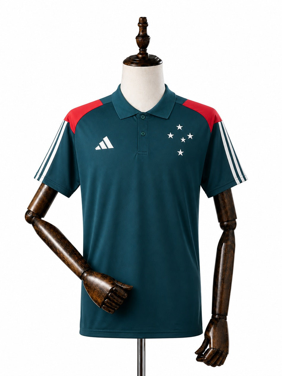Cruzeiro POLO jersey front wood mannequin white background