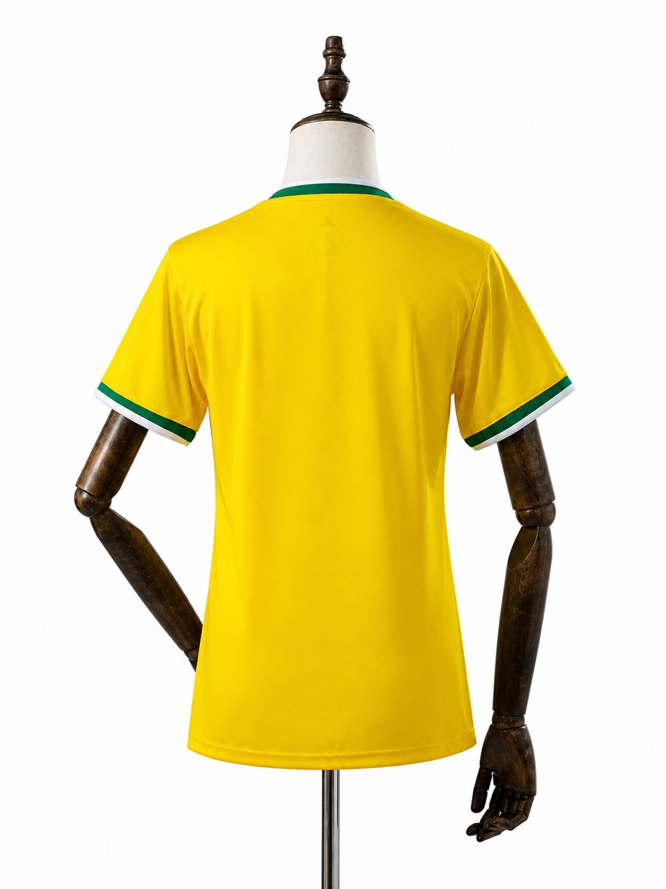Cruzeiro Special Edition Women Yellow Jersey back wood mannequin white background