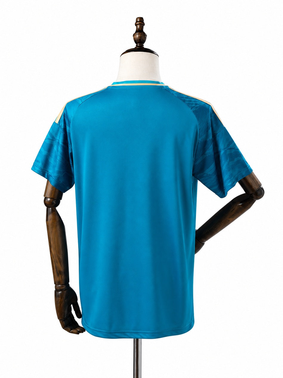 Cruzeiro Third Away Jersey back wood mannequin white background