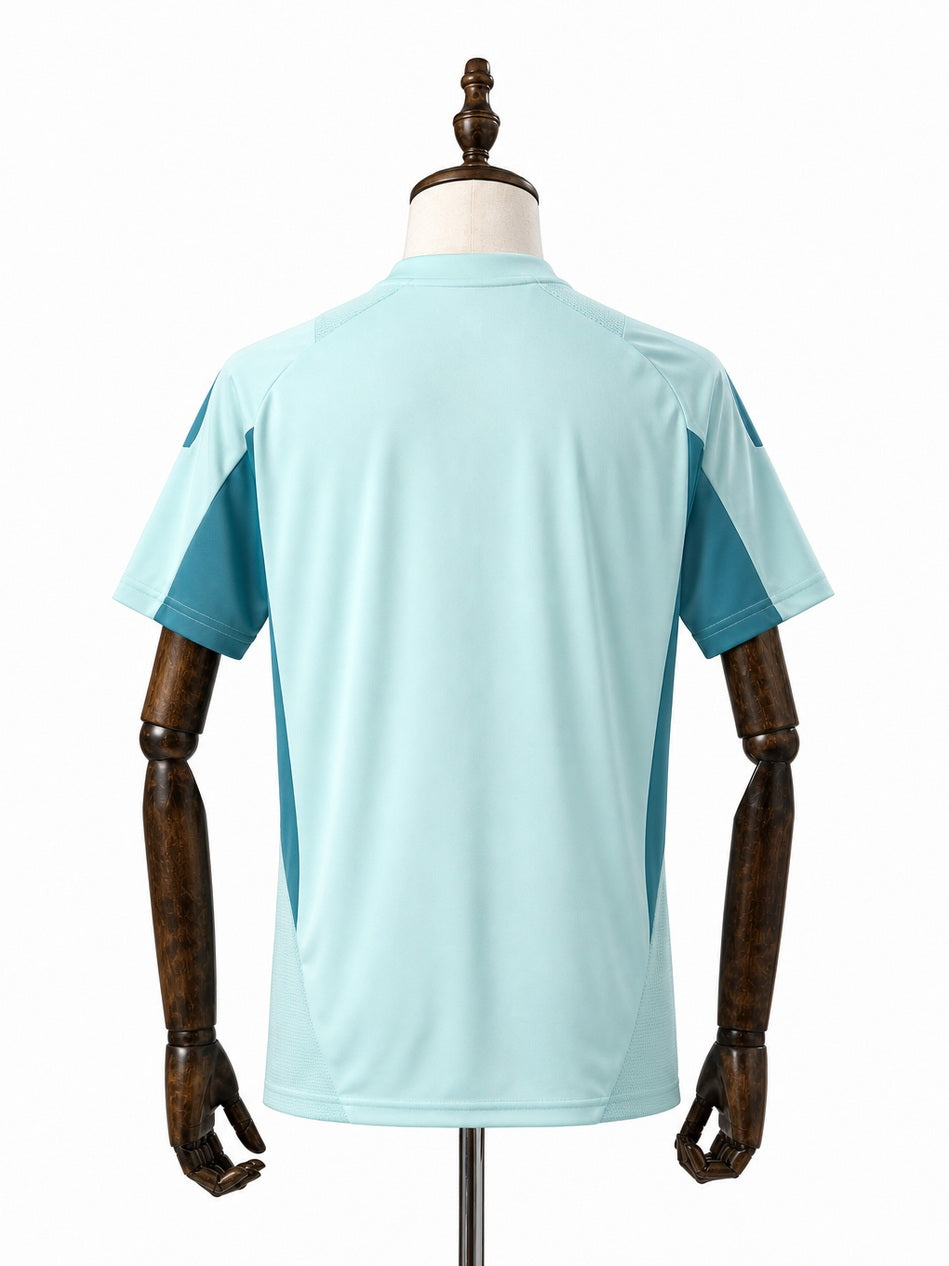 Cruzeiro training Jersey back wood mannequin white background